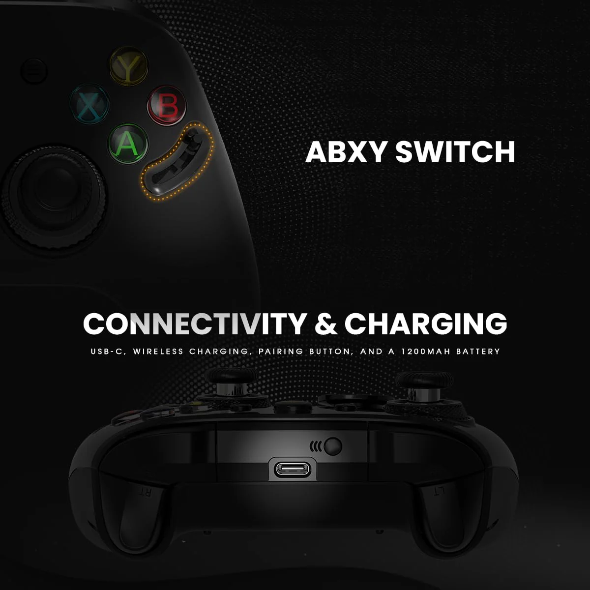 Cosmic Byte Eclipse Tri-Mode Controller | Hall Effect Triggers with Trigger Locks | Adjustable Force TMR Joysticks | 6-Axis Gyro | HD Voice Coil Vibration | Macro Back Buttons | PC/Android/iOS - Image 7