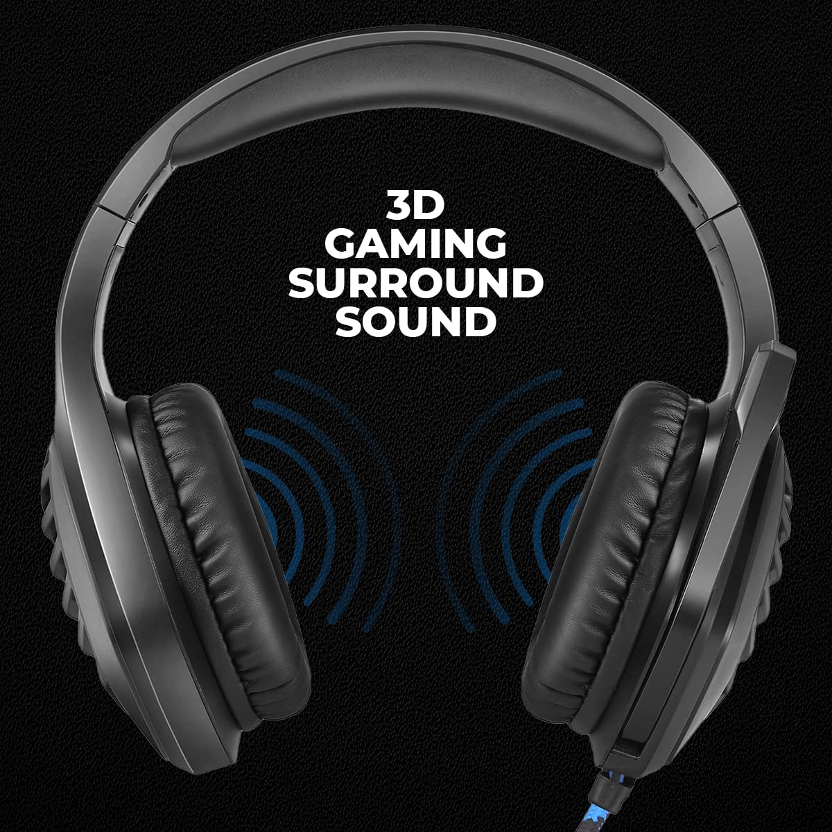 Cosmic Byte GS430 Gaming wired over ear Headphone, 7 Color RGB LED and Microphone - Image 2