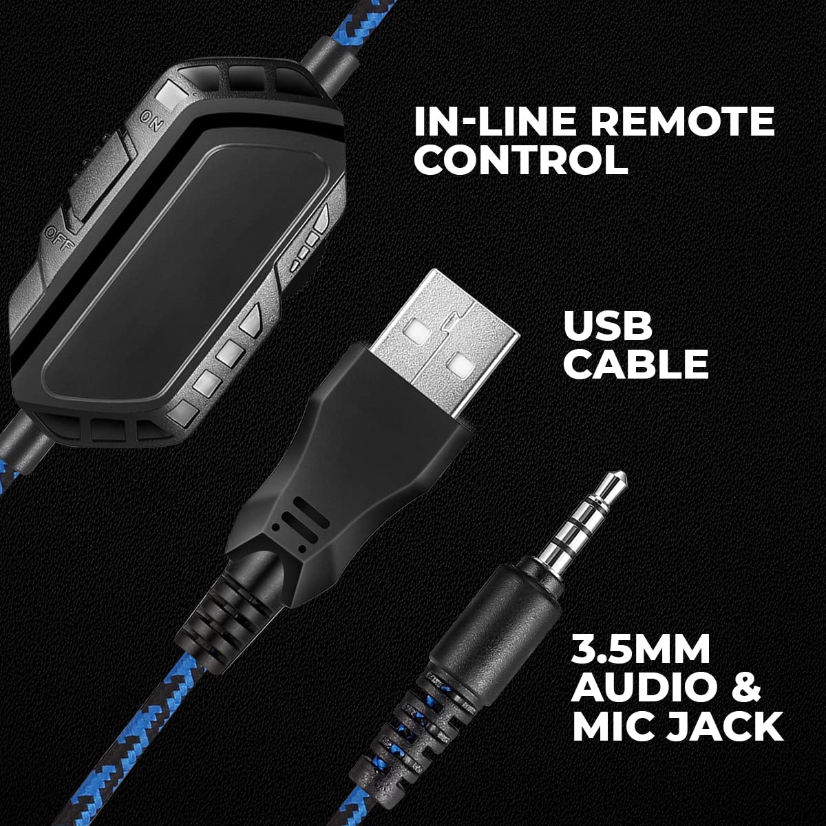 Cosmic Byte GS430 Gaming wired over ear Headphone, 7 Color RGB LED and Microphone - Image 4