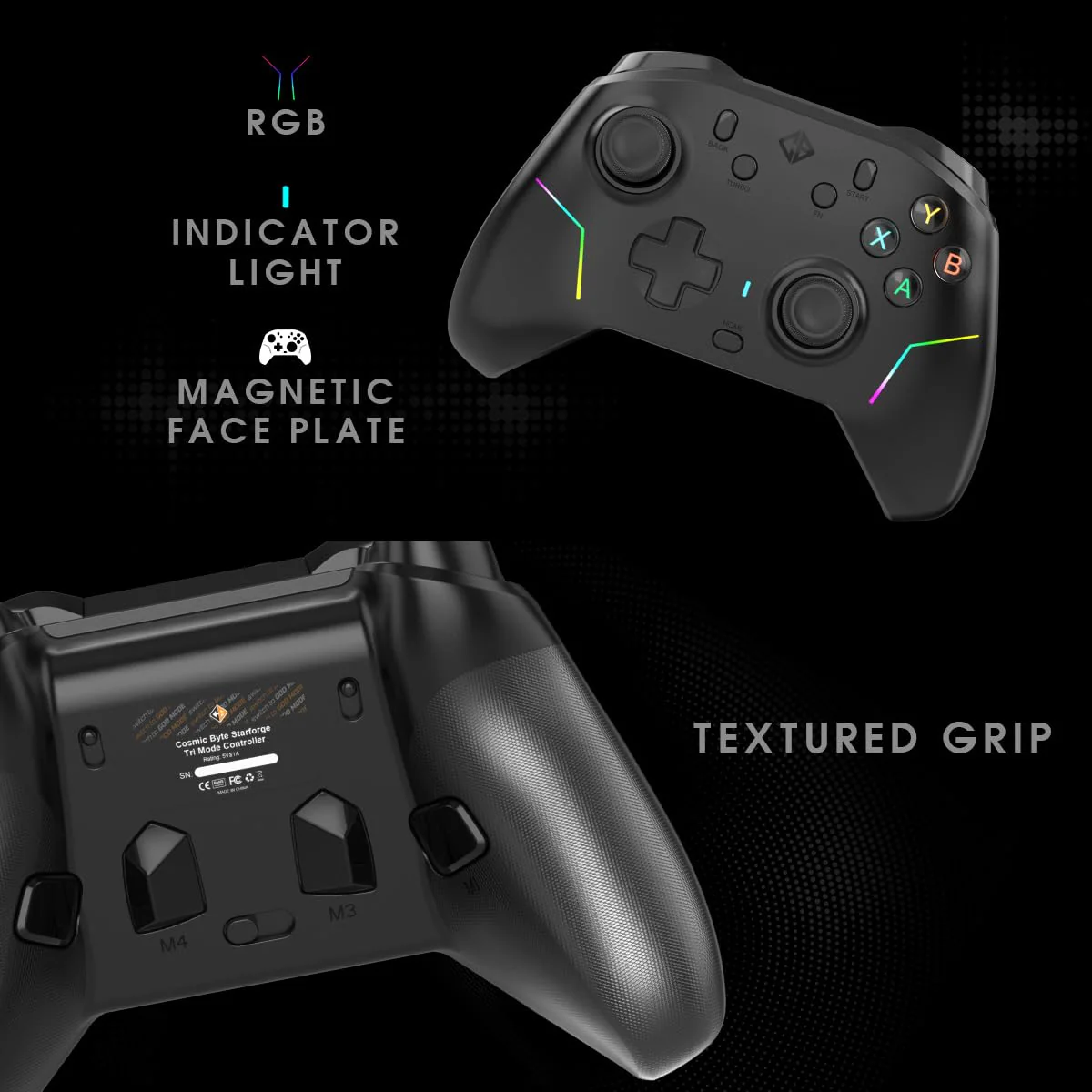 Cosmic Byte Starforge Tri-Mode Controller | Optical Triggers with Trigger Locks (Without Receiver) - Image 8