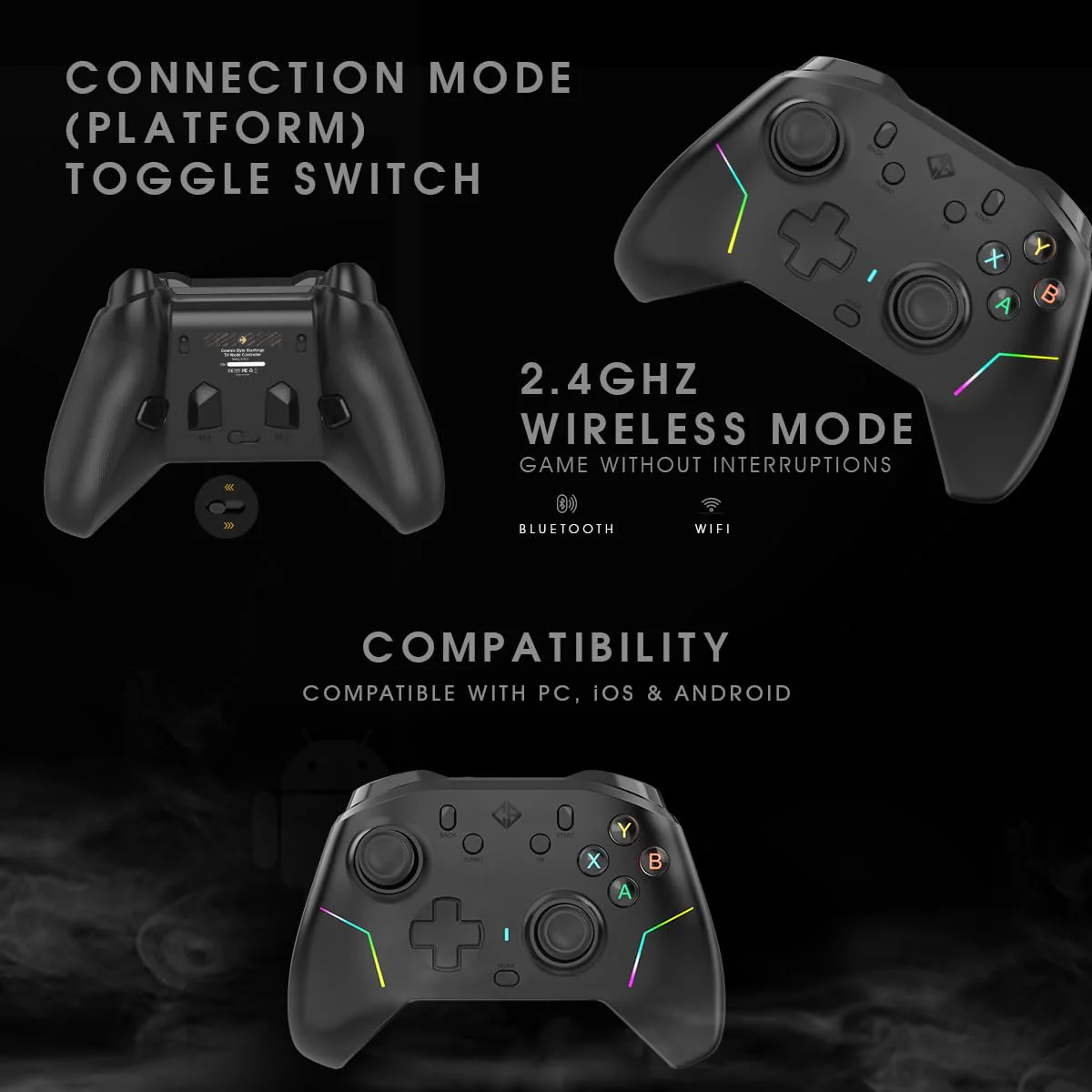 Cosmic Byte Starforge Tri-Mode Controller | Optical Triggers with Trigger Locks (Without Receiver) - Image 9