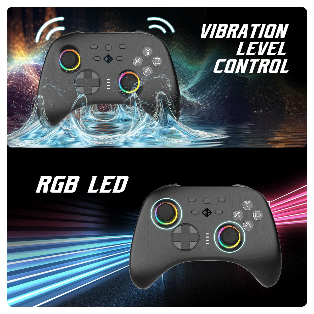 Cosmic Byte Stellaris Controller, 3 Modes Wifi + Bluetooth + Wired for PC, iOS, Android (Without Receiver) - Image 4