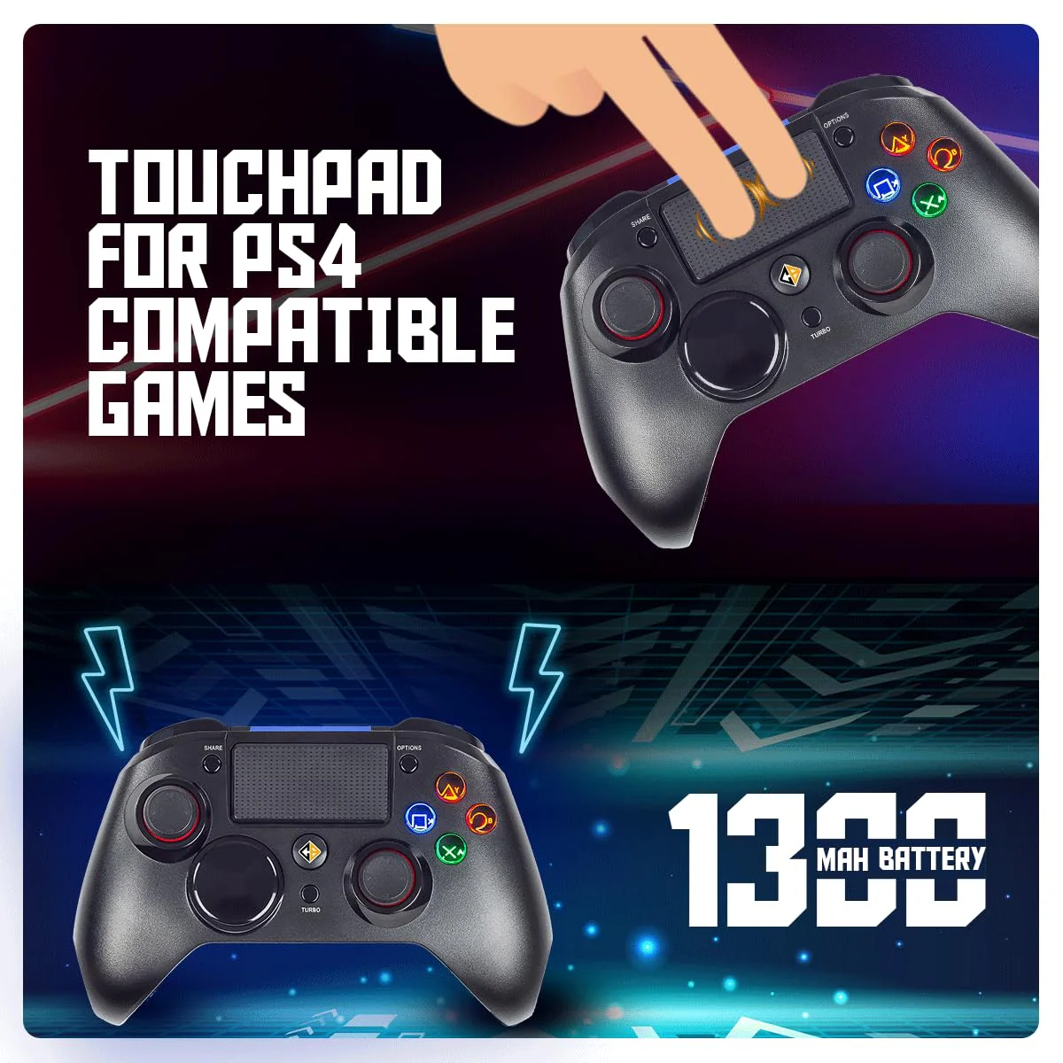 Cosmic Byte Stratos Xenon All in One PS4/iOS/Android/PC Wireless Programmable Gamepad (Without Receiver) - Image 2