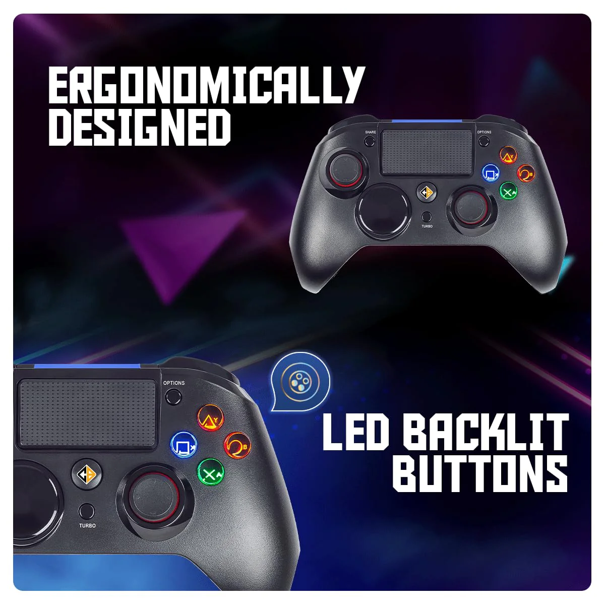 Cosmic Byte Stratos Xenon All in One PS4/iOS/Android/PC Wireless Programmable Gamepad (Without Receiver) - Image 3