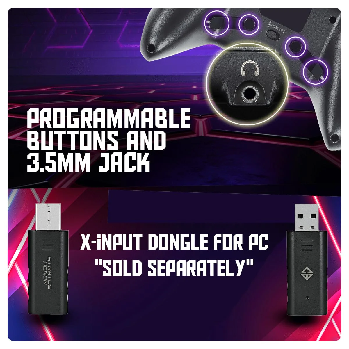 Cosmic Byte Stratos Xenon All in One PS4/iOS/Android/PC Wireless Programmable Gamepad (Without Receiver) - Image 4