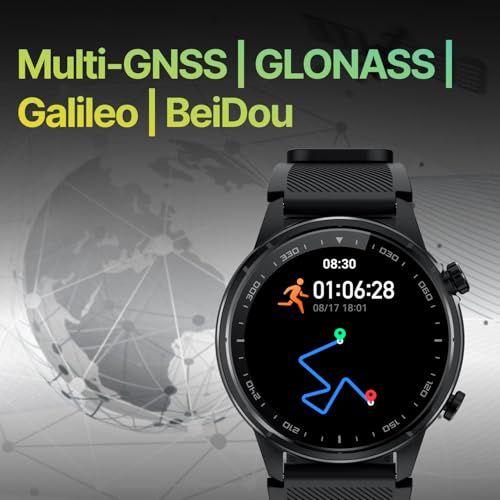 CULT Sprint Running smartwatch with Built-in Turbo Track GPS, Multi-GNSS, GLONASS, Galileo & Beidou, 1.43” AMOLED Display, Compass, Strava, Health Tracking, Bluetooth Calling - Image 4