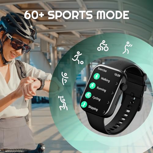 Cultsport Cult.Sport Burn 1.78" Amoled, 368X448 Res, Bt Calling, Crown Control, Voice Assistant, Aod Smartwatch (Black Strap, Free Size) - Image 8