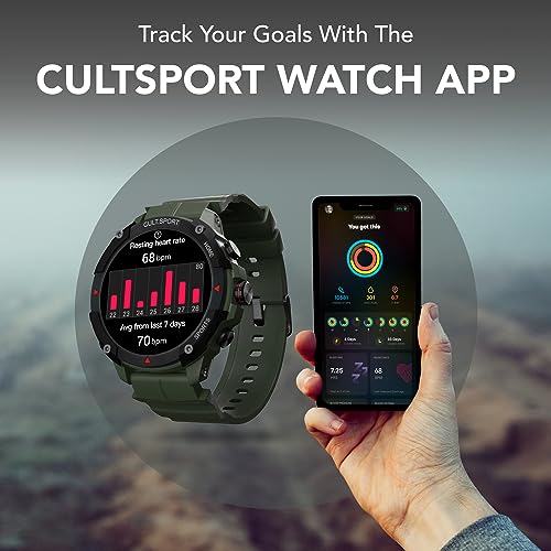 CULTSPORT Ranger XR 1.43" AMOLED Smartwatch,Outdoor Rugged Smartwatch for Men, 850 NITS, Always On Display, Bluetooth Calling, 420mAh Battery, Sports Recognition, Health Tracking, Round Digital Watch - Image 11