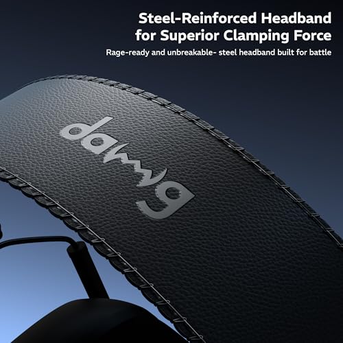 daWg HeadBug G60 Lightweight Wireless Gaming Headphones, 20ms Ultra Low Latency (2.4GHz), Bluetooth v5.4, 40mm Neodymium Drivers, Crystal Clear Mic, Soft Leatherlite Headband, for PS5, PS4, PC, Mobile - Image 6