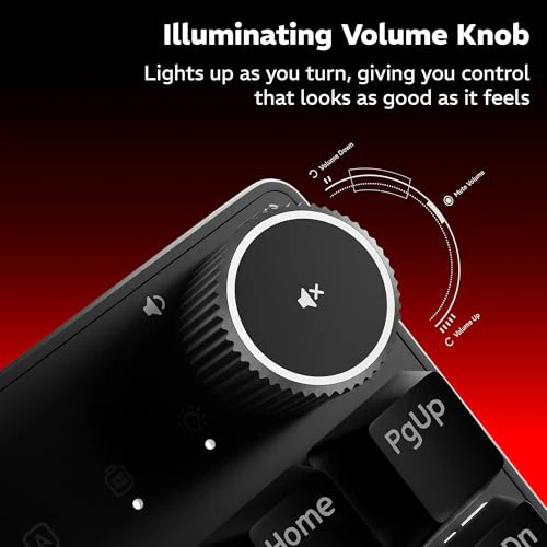 daWg Highkey 373, Anti-Ghosting Wired Mechanical 80% Keyboard, White Backlit LED, daWg Glacier Tactile Switches, 85 Double-Shot PBT Keycaps, 1000Hz Polling Rate, Volume Knob, 1.8m Braided Cable - Image 8