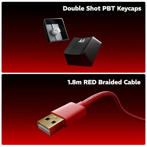 daWg Highkey 373, Anti-Ghosting Wired Mechanical 80% Keyboard, White Backlit LED, daWg Glacier Tactile Switches, 85 Double-Shot PBT Keycaps, 1000Hz Polling Rate, Volume Knob, 1.8m Braided Cable - Image 9