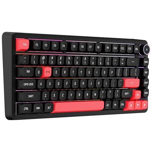 daWg HighKEY 718, 75% Wireless Mechanical Keyboard, RGB, daWg Glacier Tactile Switches, Hot Swap, Gasket with 5 Layer Absorption, 4000mAh, 30 Days, (Type-C, 2.4Hz, 3*BT), Volume Knob, Advance Software - Image 14
