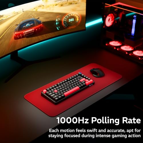 daWg HighKEY 718, 75% Wireless Mechanical Keyboard, RGB, daWg Glacier Tactile Switches, Hot Swap, Gasket with 5 Layer Absorption, 4000mAh, 30 Days, (Type-C, 2.4Hz, 3*BT), Volume Knob, Advance Software - Image 3