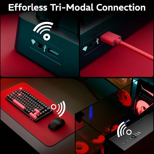 daWg HighKEY 718, 75% Wireless Mechanical Keyboard, RGB, daWg Glacier Tactile Switches, Hot Swap, Gasket with 5 Layer Absorption, 4000mAh, 30 Days, (Type-C, 2.4Hz, 3*BT), Volume Knob, Advance Software - Image 6