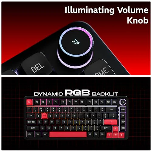 daWg HighKEY 718, 75% Wireless Mechanical Keyboard, RGB, daWg Glacier Tactile Switches, Hot Swap, Gasket with 5 Layer Absorption, 4000mAh, 30 Days, (Type-C, 2.4Hz, 3*BT), Volume Knob, Advance Software - Image 9