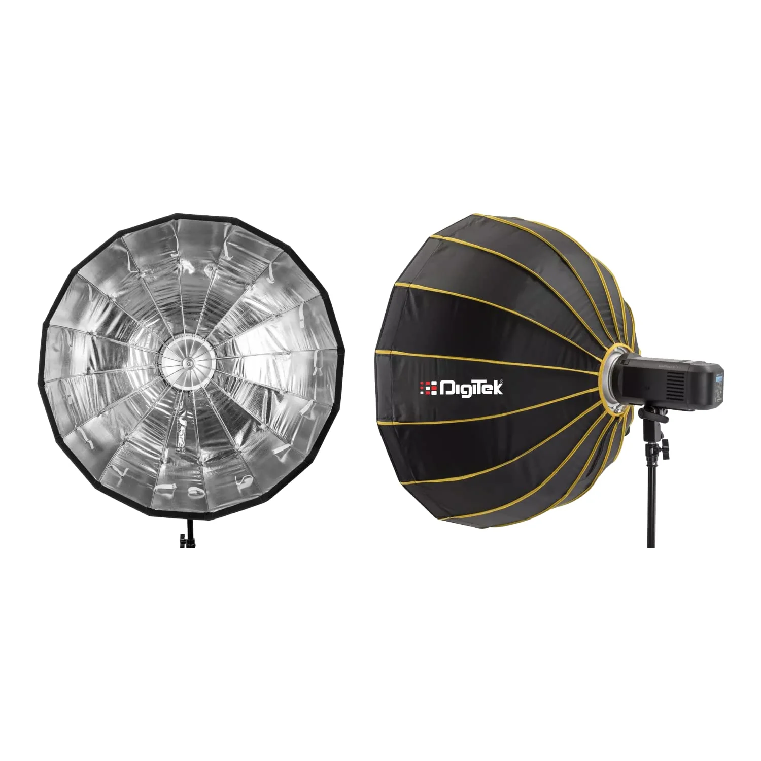 Digitek 65cm Beauty Dish Softbox DDSBH-65, Collapsible, Transportable, Lightweight Bowen Mount for Photography & Studio Lighting with Removable Diffuser - Image 4