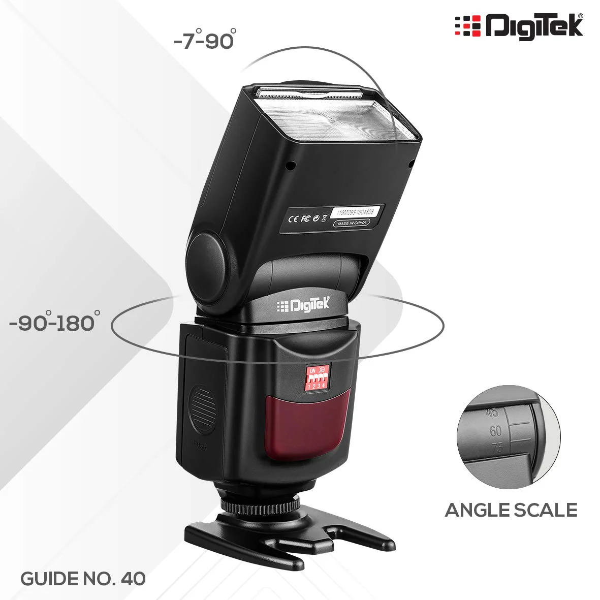 DIGITEK® (DFL-088) Universal Electronic Flash Speedlite for DSLR Cameras Canon Nikon Pentax Olympus with Standard Hot Shoe Mount (Without Trigger) - Image 6