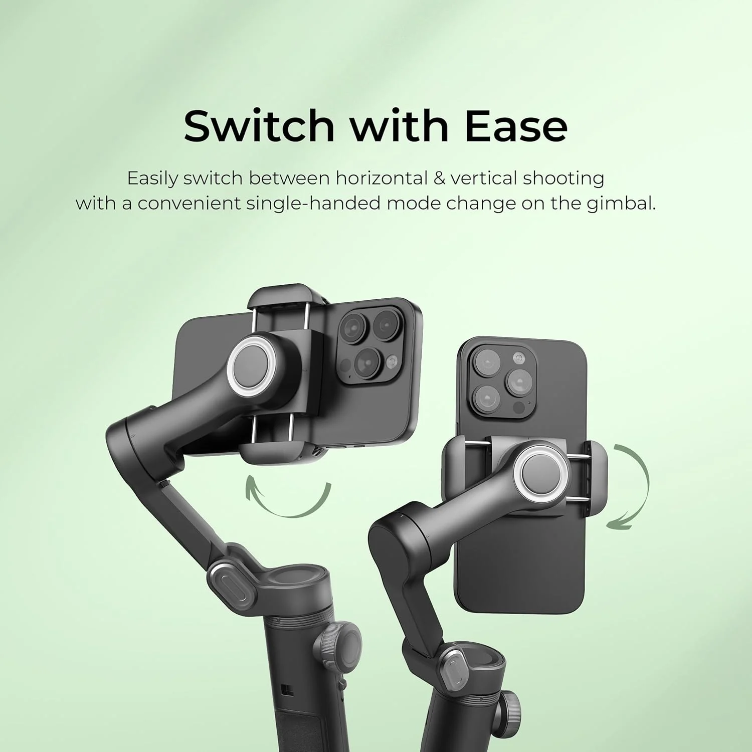 Digitek (DSG-010 PRO) 3-Axis Black Smartphone Gimbal Pocket Size Foldable with Wireless Charging, 8 Creative Filming Modes, OLED Display & AI Face/Object Tracking, Android & iOS - Image 2
