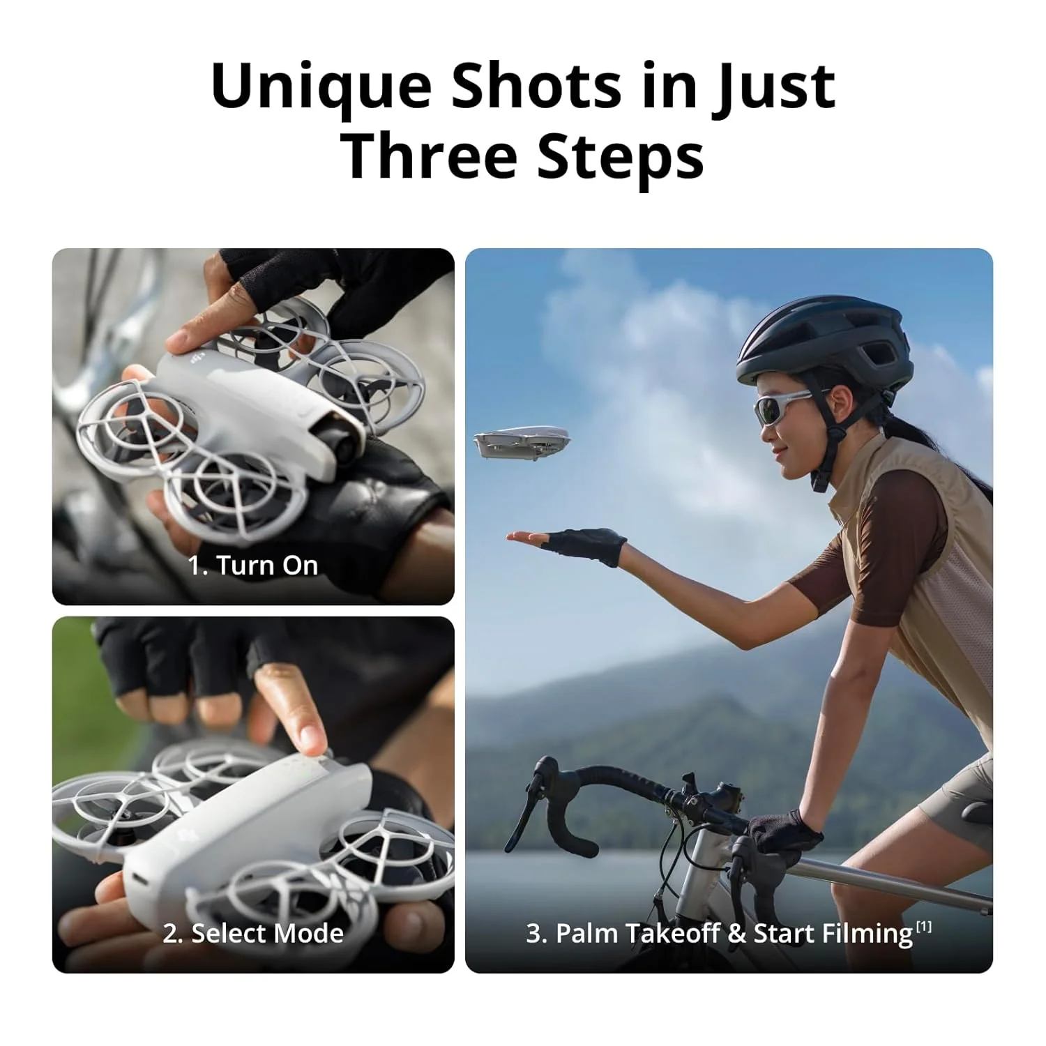 DJI Neo, Mini Drone with 4K UHD Camera for Adults, 135g Self Flying Drone that Follows You, Palm Takeoff, AI Subject Tracking, QuickShots, Stabilized Video, Built-In Propeller Guard (Controller-Free) - Image 8