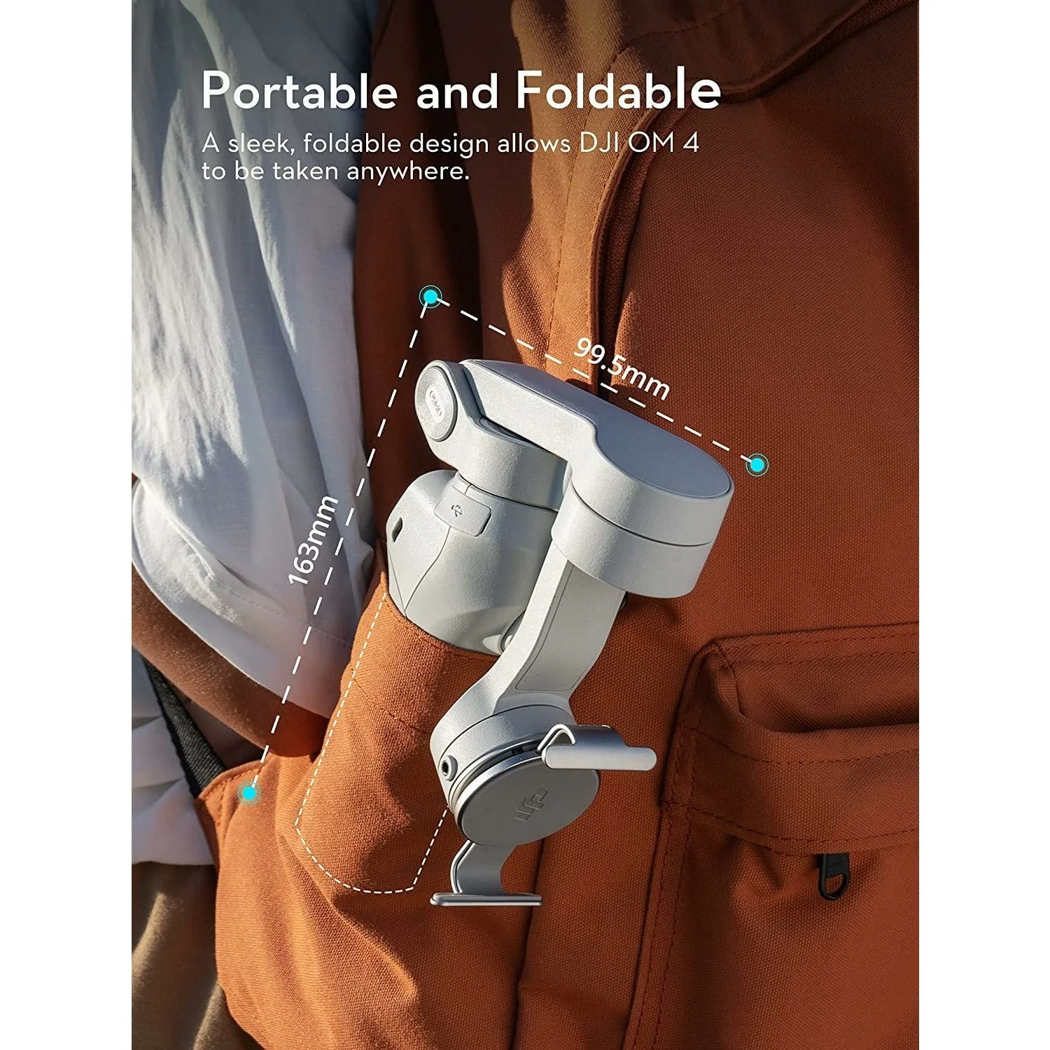 DJI OM 4 - Handheld 3-Axis Smartphone Gimbal Stabilizer with Grip Tripod - Image 4