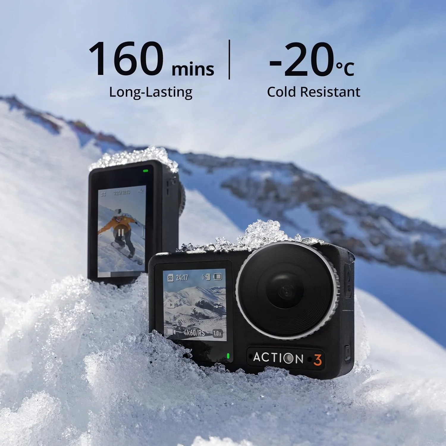 DJI Osmo Action 3 Optical Zoom 4X Adventure Combo, Black - Image 4