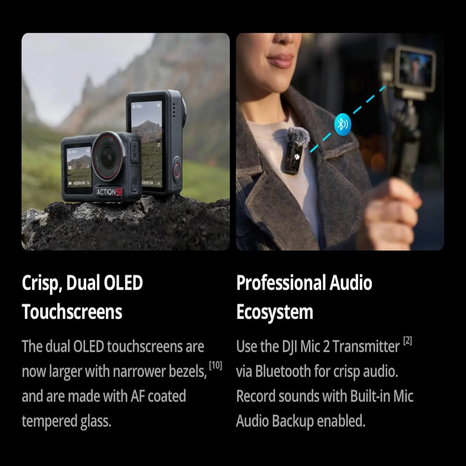 DJI Osmo Action 5 Pro Adventure Combo, Action Camera 4K with 1/1.3" Sensor, 12h Extended Battery Life with 3 Batteries, Stabilization, Dual OLED Touchscreens, Mini Action Camera for Travel, Vlog - Image 6
