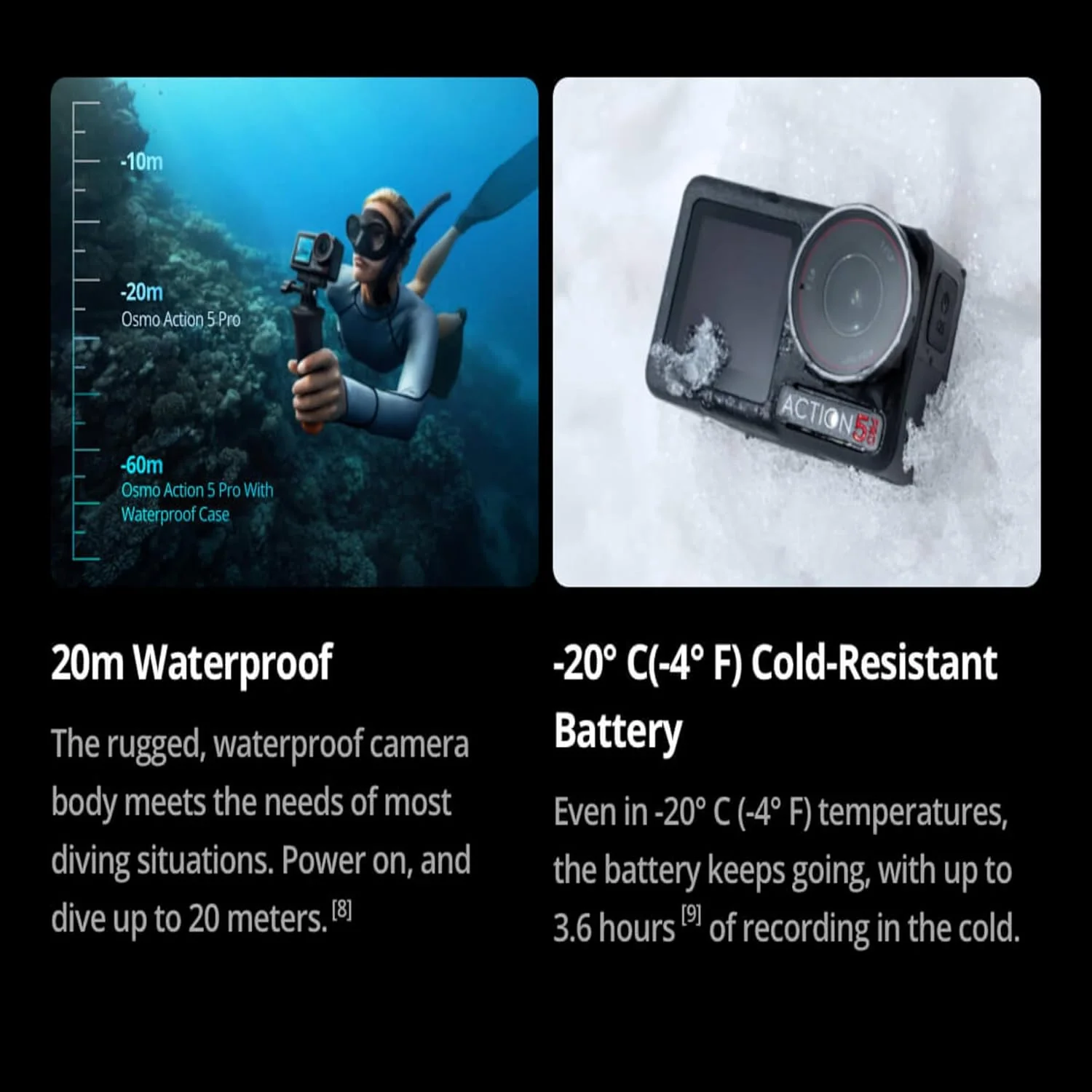 DJI Osmo Action 5 Pro Adventure Combo, Action Camera 4K with 1/1.3" Sensor, 12h Extended Battery Life with 3 Batteries, Stabilization, Dual OLED Touchscreens, Mini Action Camera for Travel, Vlog - Image 9
