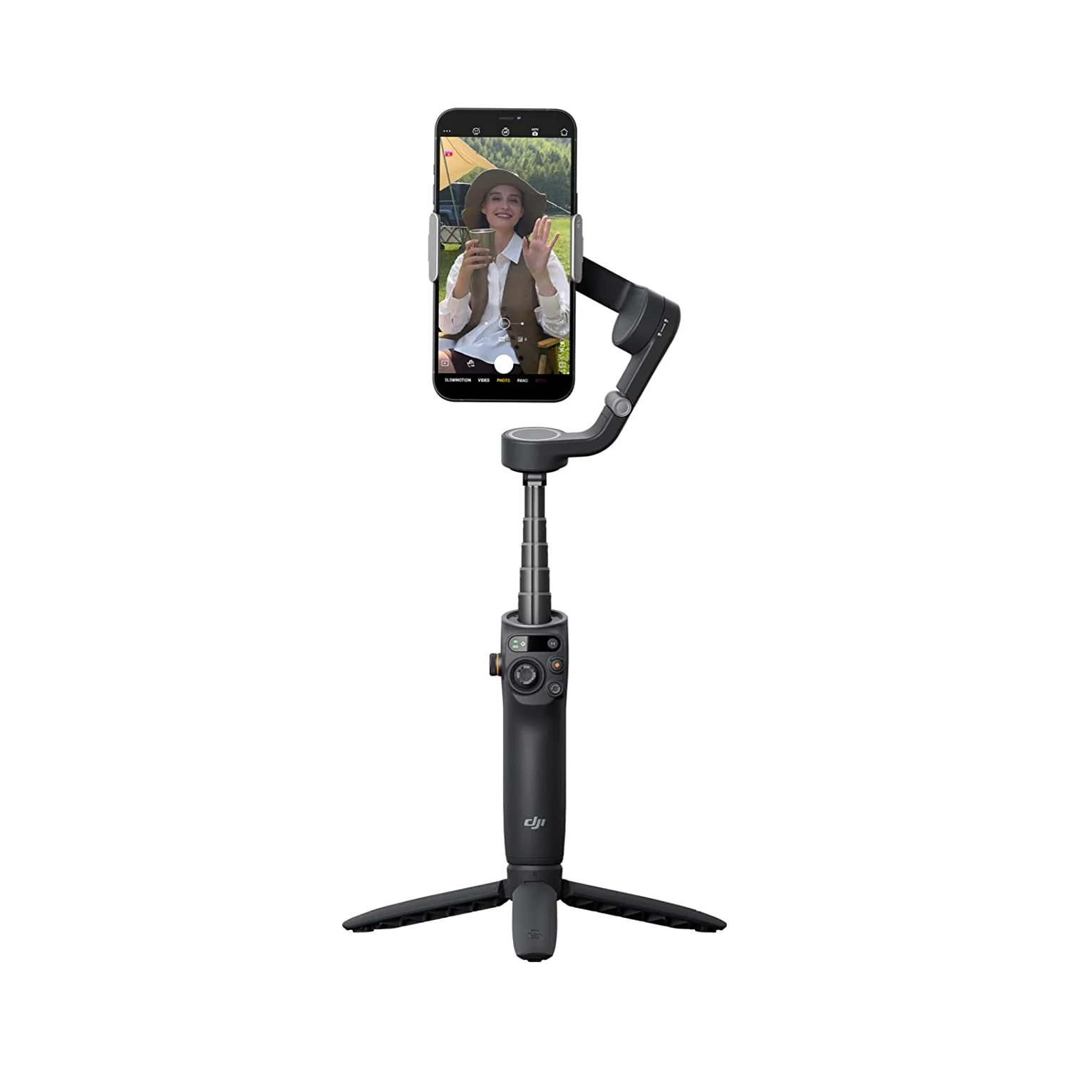 DJI OSMO Mobile 6 Smartphone Gimbal Stabilizer, 3-Axis Phone Gimbal, Built-in Extension Rod (Grey or Black)
