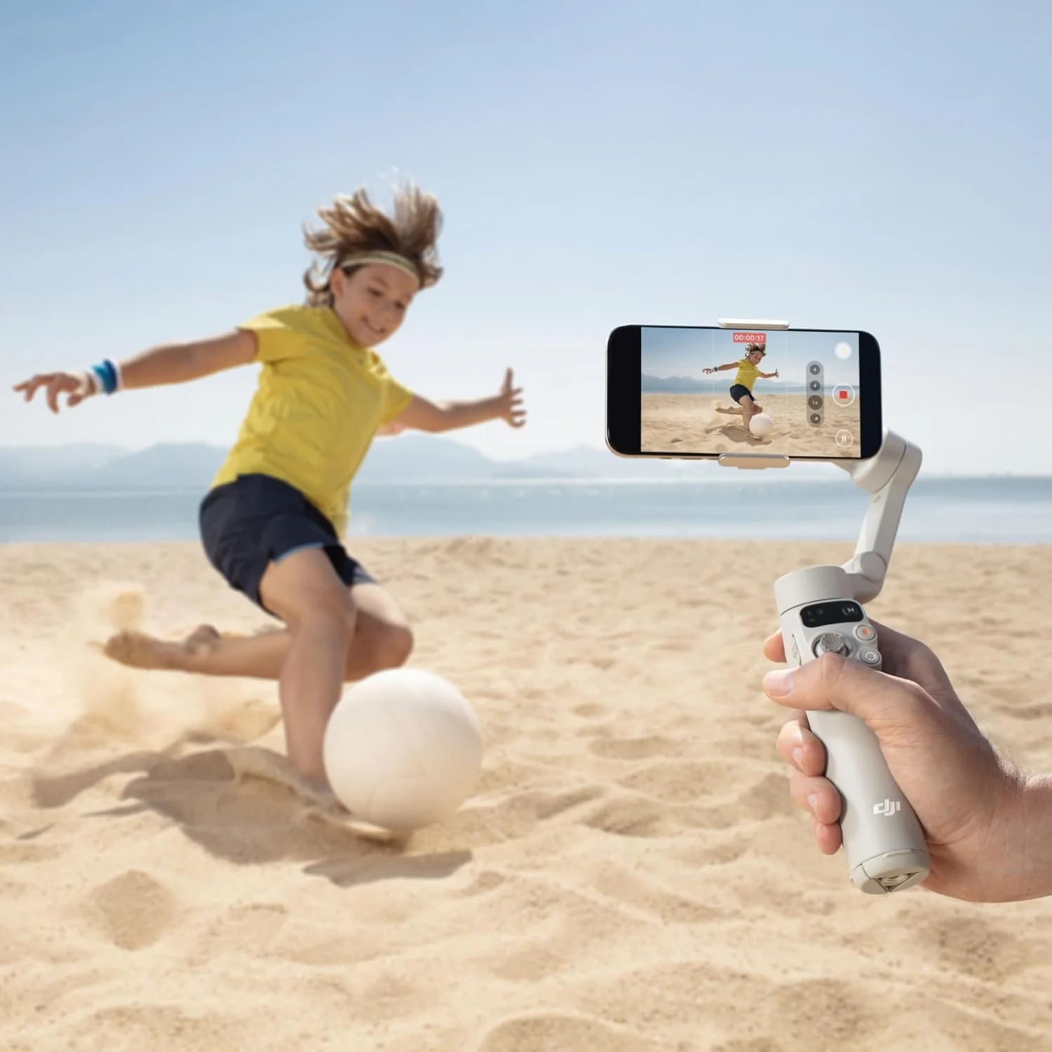 DJI Osmo Mobile 7 Gimbal Stabilizer for iPhone, Android, Built-in Tripod, Ultra-Light, 3-Axis Phone Gimbal,Activetrack 7.0,One-Tap Edit,Phone Charging Vlogging Stabilizer YouTube Video, White - Image 4