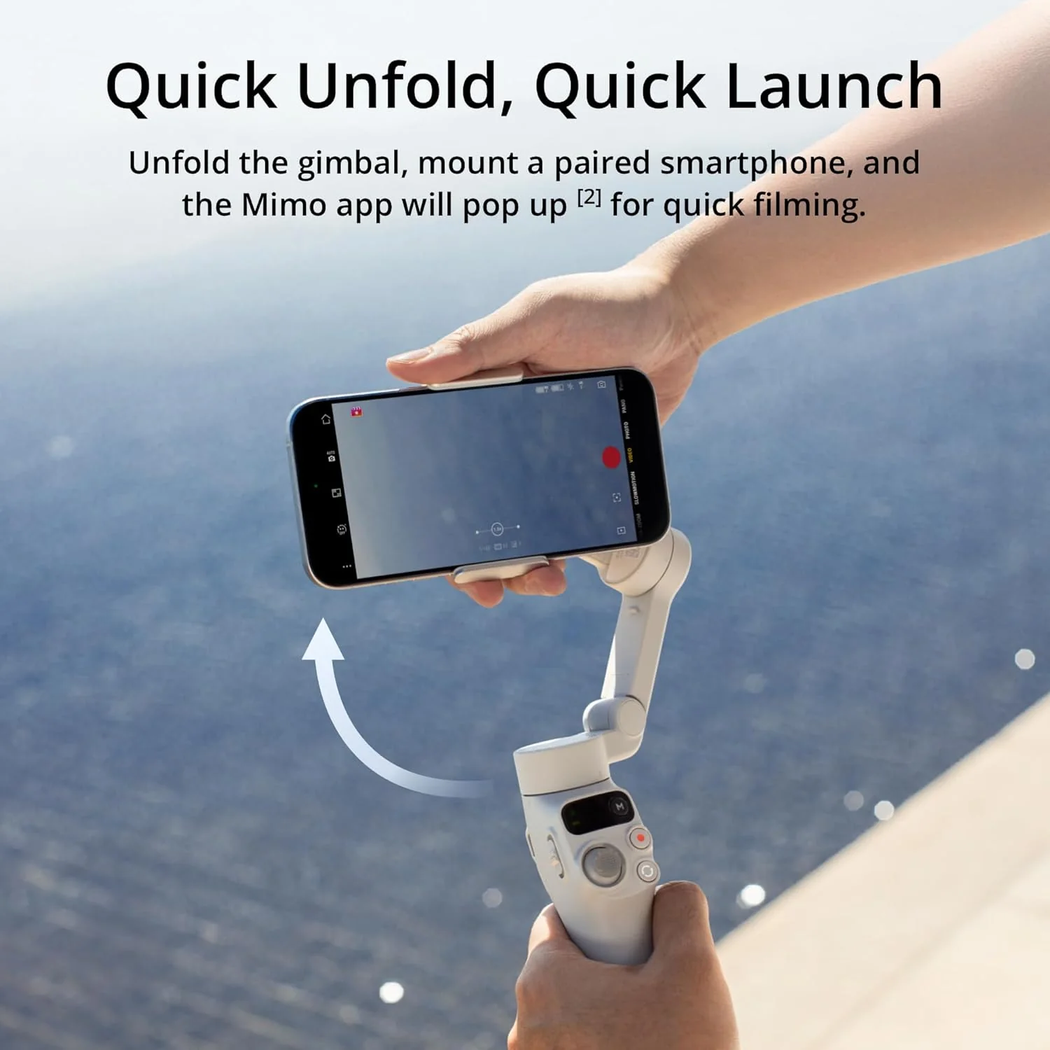 DJI Osmo Mobile 7 Gimbal Stabilizer for iPhone, Android, Built-in Tripod, Ultra-Light, 3-Axis Phone Gimbal,Activetrack 7.0,One-Tap Edit,Phone Charging Vlogging Stabilizer YouTube Video, White - Image 8