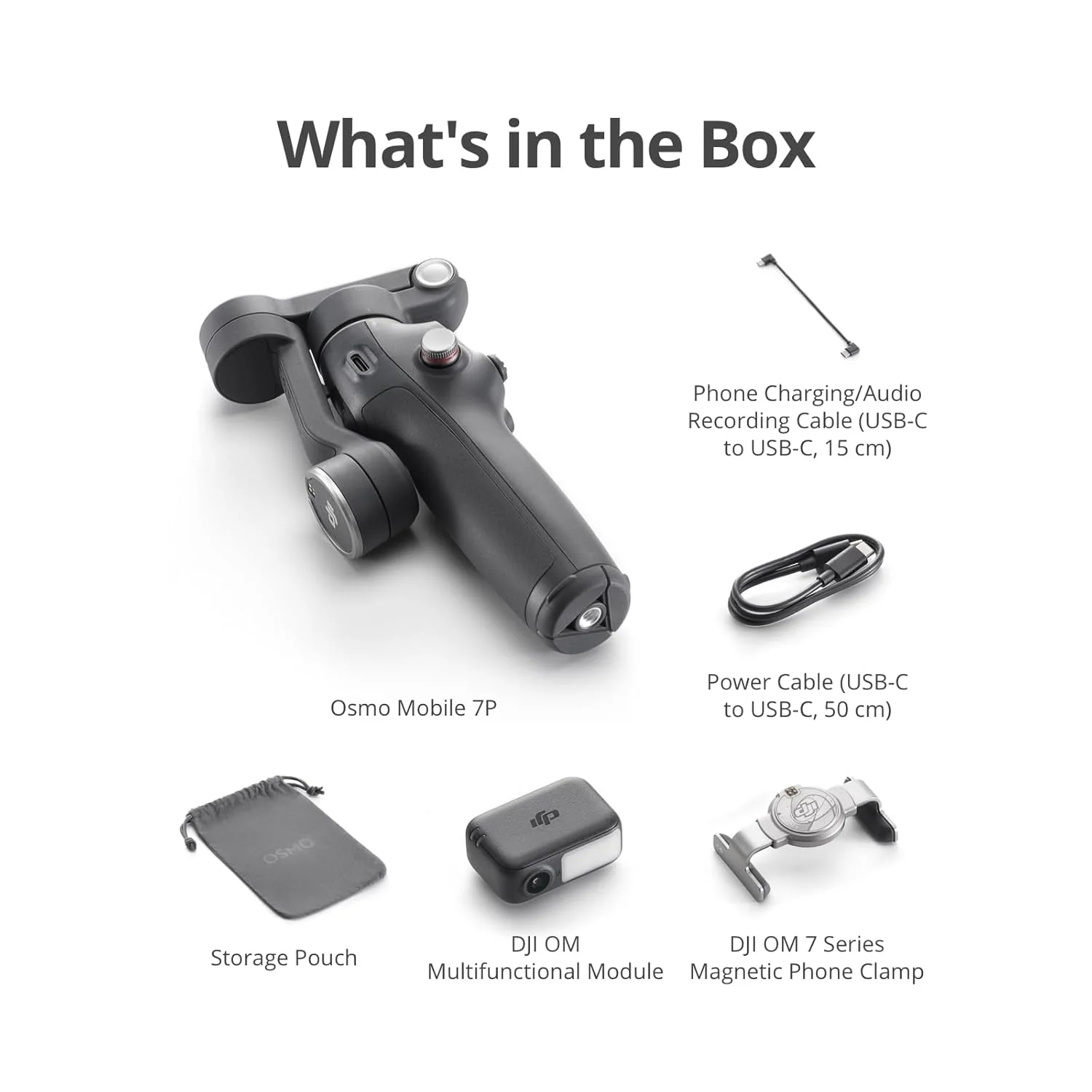 DJI Osmo Mobile 7P Gimbal Stabilizer For Iphone,Android,Native Tracking,Lighting,3-Axis Phone Gimbal,One-Tap Edit,Built-In Extension Rod & Tripod,Phone Charging,Vlogging Stabilizer Youtube Video,Black - Image 5