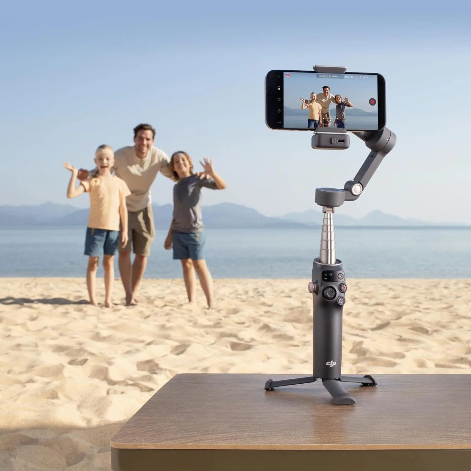 DJI Osmo Mobile 7P Gimbal Stabilizer For Iphone,Android,Native Tracking,Lighting,3-Axis Phone Gimbal,One-Tap Edit,Built-In Extension Rod & Tripod,Phone Charging,Vlogging Stabilizer Youtube Video,Black - Image 7