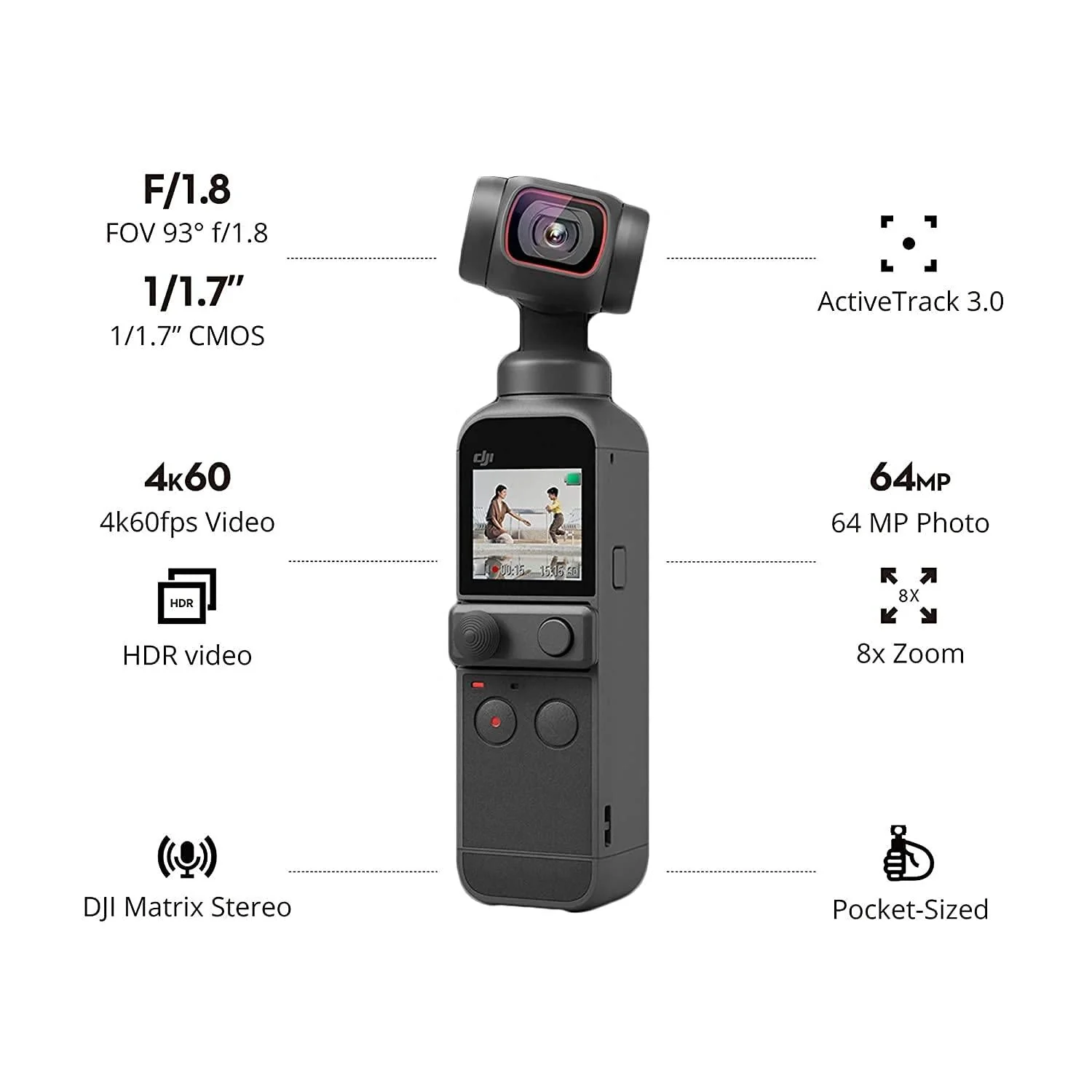 DJI Osmo Pocket2 - Handheld 3-Axis Gimbal Stabilizer with 4K Camera - Image 2