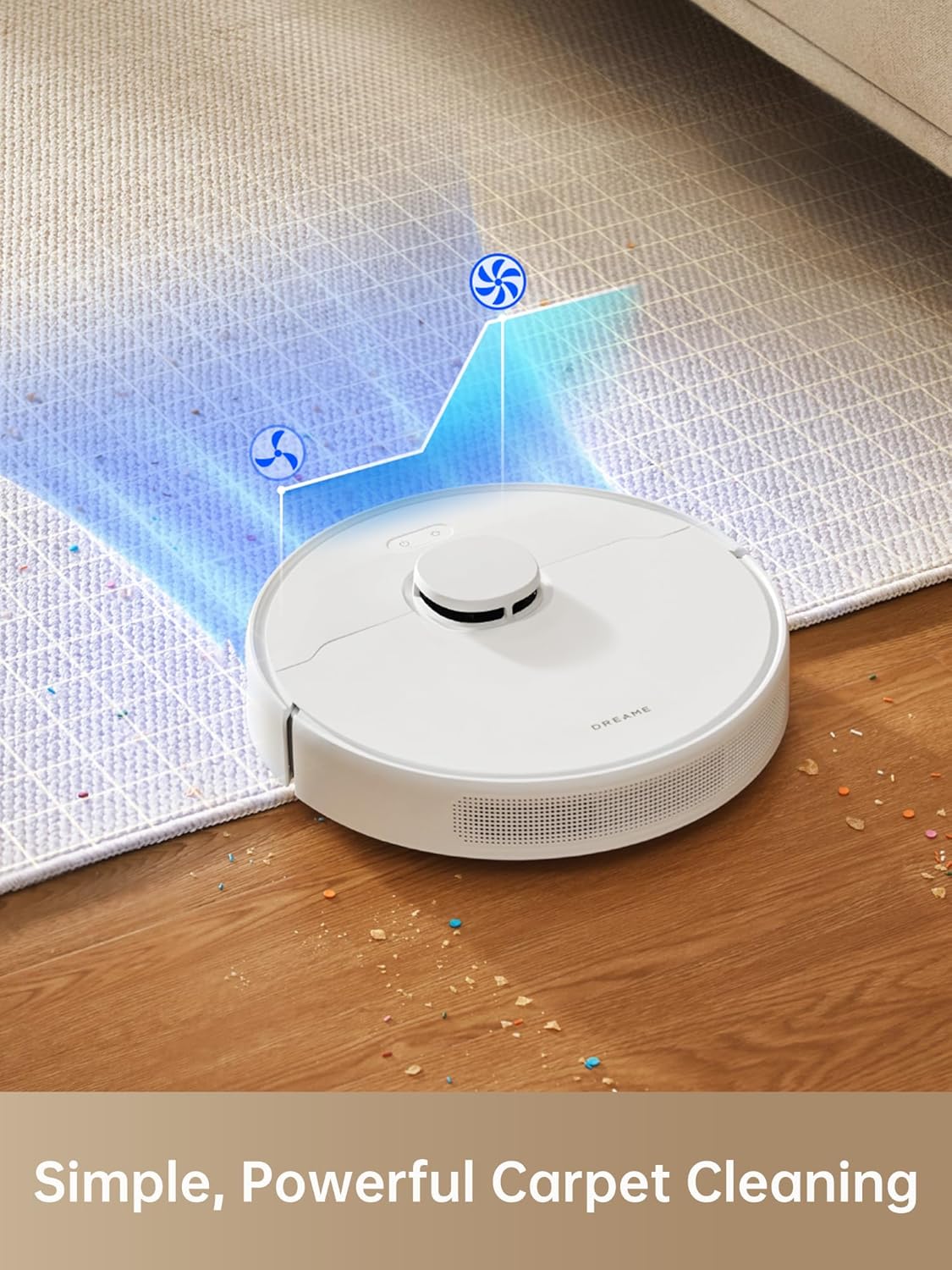 DREAME D10 Plus Gen 2 Robot Vacuum Cleaner with Automatic Dust Emptying, Stores up to 90 Days of Dust, LiDAR Navigation, 6000 Pa Suction Power for Carpets and Pet Hair, 285-Minute Battery, White - Image 7