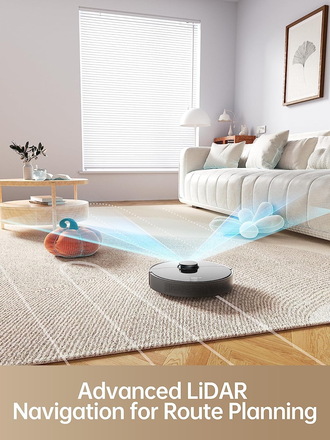 dreame D10s Plus Robot Vacuum and Mop Combo, Self-Emptying for up to 65 Days, 5,000Pa Suction Power, Advanced AI and LiDAR Navigation, 280-min Runtime, Compatible with Alexa, Ideal for Pet Hair, Black - Image 9