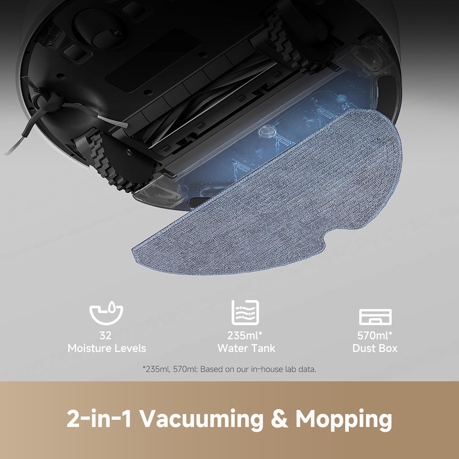 DREAME F10 Robot Vacuum and Mop Combo (Without Water Tank) - Image 5