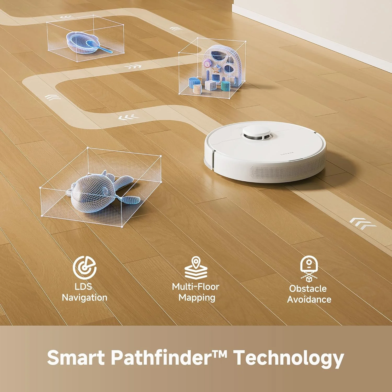 DREAME F10 Robot Vacuum and Mop Combo (Without Water Tank) - Image 9