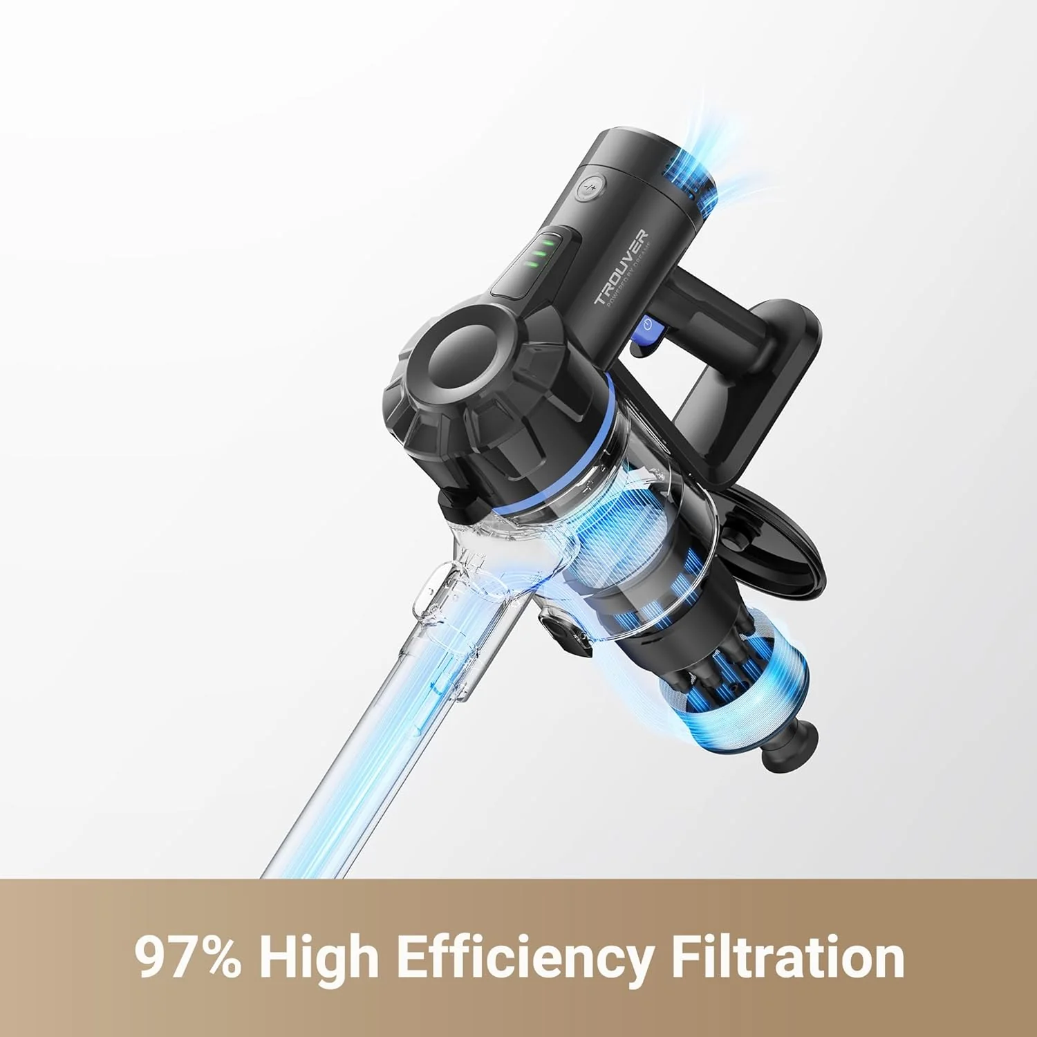 DREAME J10 Cordless Stick Vacuum Cleaner, 8K Pa Powerful Suction, 4x2200 mAh Battery, 35 Minutes Running Time, Folding Tube for Corner Cleaning, 0.5 Litre - Image 4
