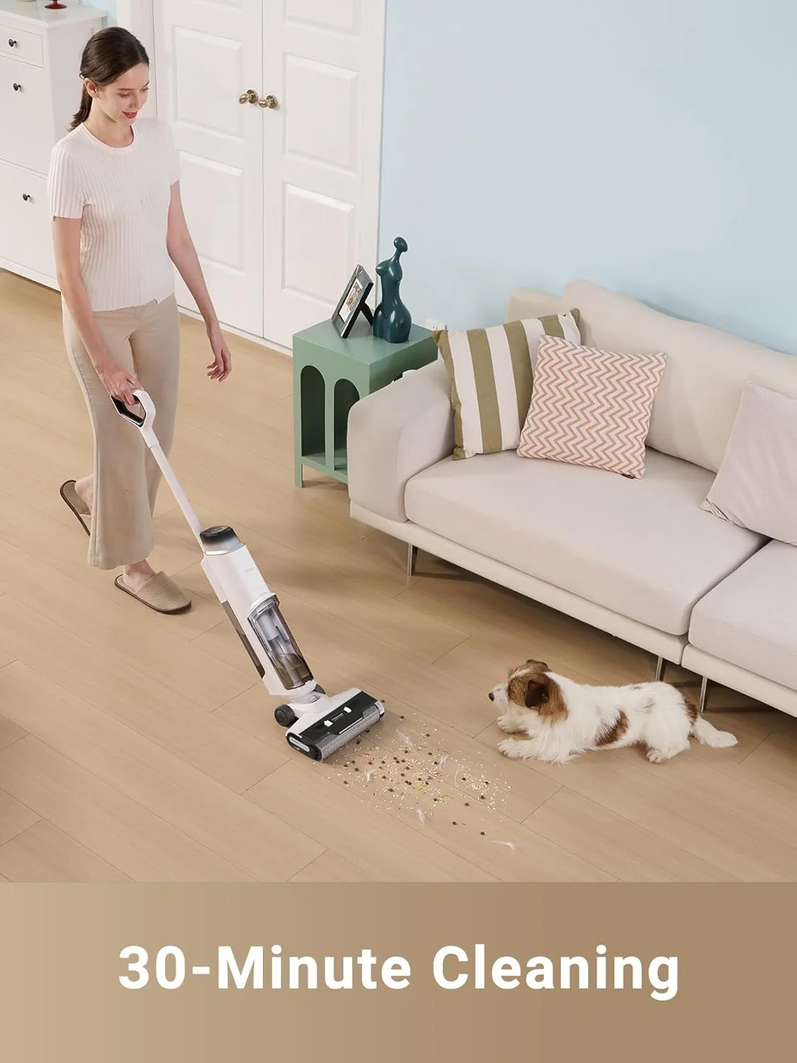 Dreame K10 Pro Wet Dry Vacuum Cleaner, Light Weight Cordless Vacuum Cleaner with 15Kpa Suction Power, Enhanced Edge Cleaning, Smart Dirt Detection for Hard Floors - Image 5