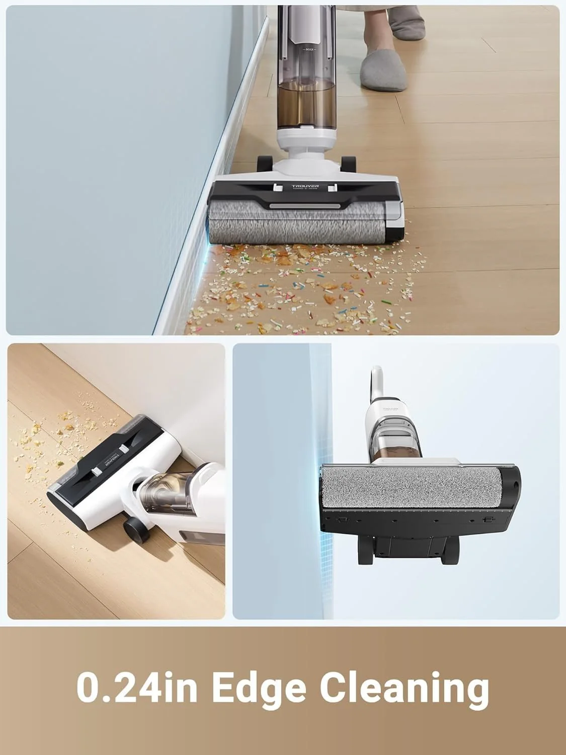 Dreame K10 Pro Wet Dry Vacuum Cleaner, Light Weight Cordless Vacuum Cleaner with 15Kpa Suction Power, Enhanced Edge Cleaning, Smart Dirt Detection for Hard Floors - Image 8