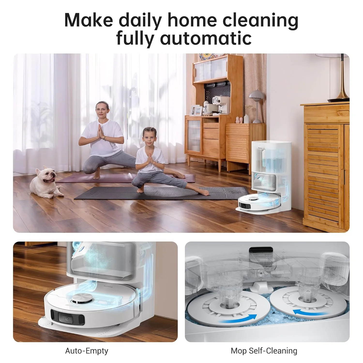 DREAME L10s Ultra Robot Vacuum Cleaner Washer with Self-Cleaning Base Station (Dust Drain, Automatic Cleaning) AI Obstacle Detection 3D, 5300Pa Suction Power, 210 Minutes Battery, WiFi/APP/Alexa - Image 7