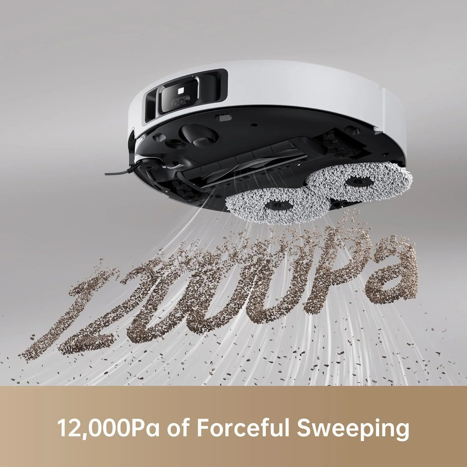 DREAME X40 Ultra Robotic Vacuum with Removable & Liftable Mop, 12,000Pa Suction, Side Brush Extensive Cleaning, 158°F Mop & Washboard Self Cleaning, Auto-Empty, Auto Refill, liftable Brushes - Image 5