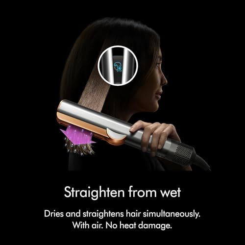 Dyson Airstrait™ Hair Straightener | Wet-to-dry straightener | Straightens with air | 2 airflows & 6 heat temperature settings (Prussian Blue/Rich Copper) (BRAND NEW/SEALED) - Image 3