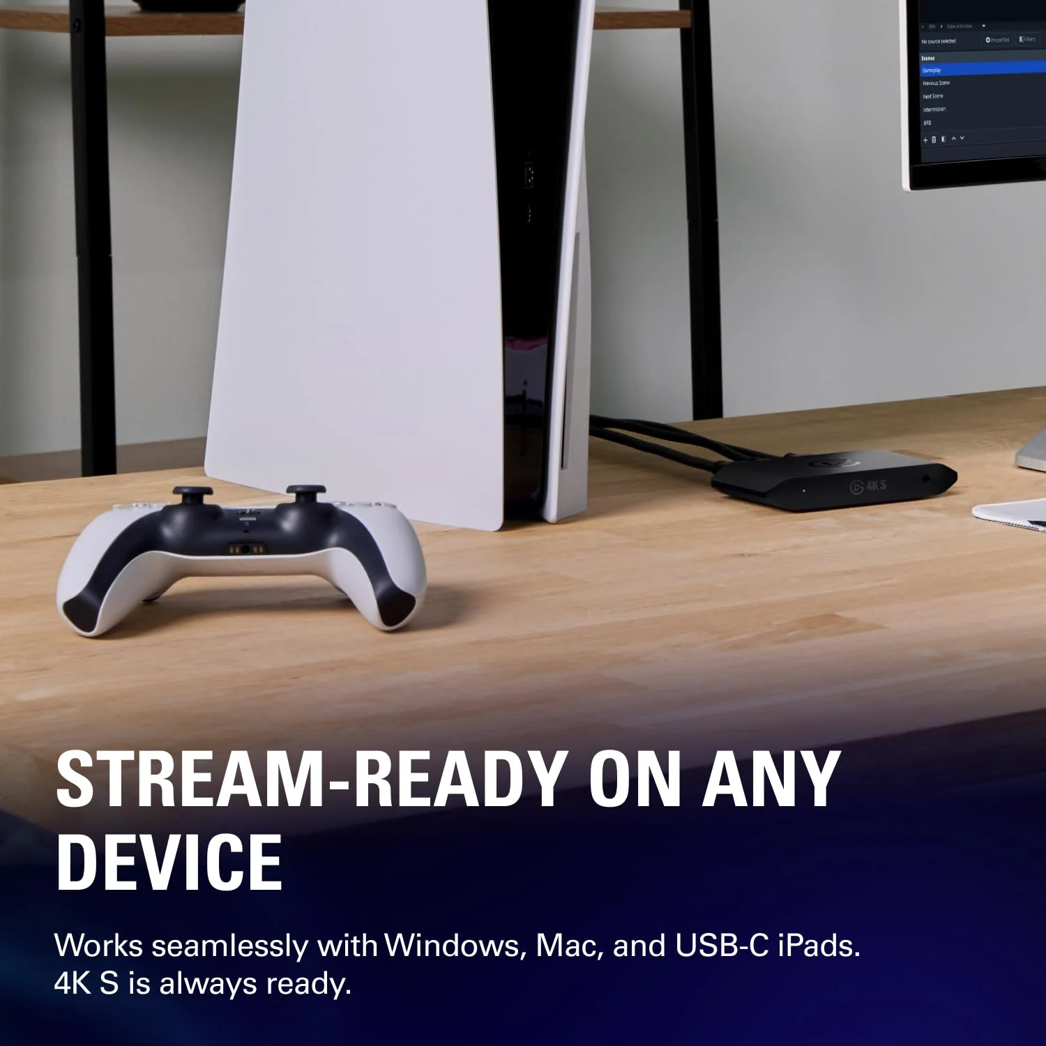 Elgato 4K S – External Capture Card for PS5, Xbox Series X/S, Switch 2, PC, Mac, iPad | 4K60, 1440p120, or 1080p240 Passthrough and Capture, HDR10, VRR, USB-C, Near-Zero Latency - Image 6