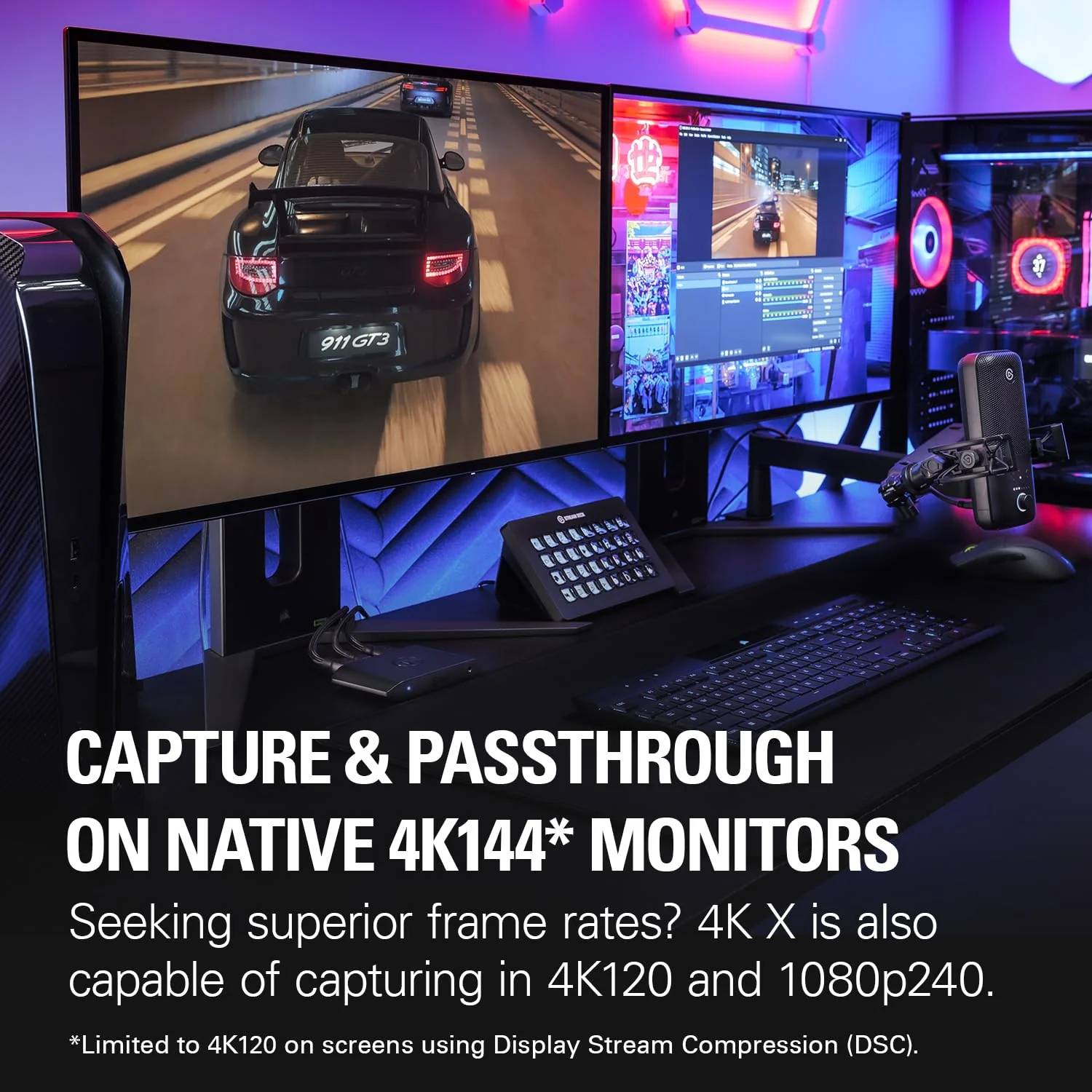 Elgato 4K X – Capture Up to 4K144 with Ultra-Low Latency on PS5/Pro, Xbox Series X/S, Nintendo Switch, OBS and More, HDMI 2.1, VRR, HDR10, USB 3.2 Gen 2, for Streaming & Recording, PC/Mac/iPad - Image 3