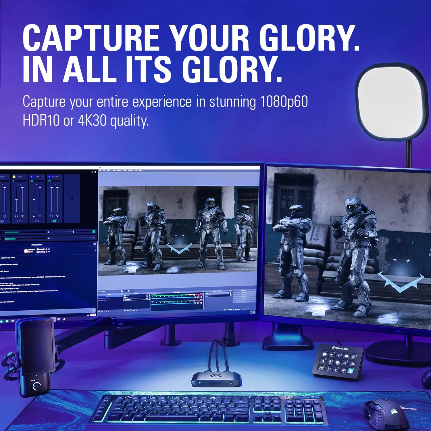 Elgato HD60 X - Stream and Record in 1080p60 HDR10 or 4K30 with Ultra-Low Latency on PS5, PS4/Pro, Xbox Series X/S, Xbox One X/S, in OBS and More, Works with PC and Mac - Image 5