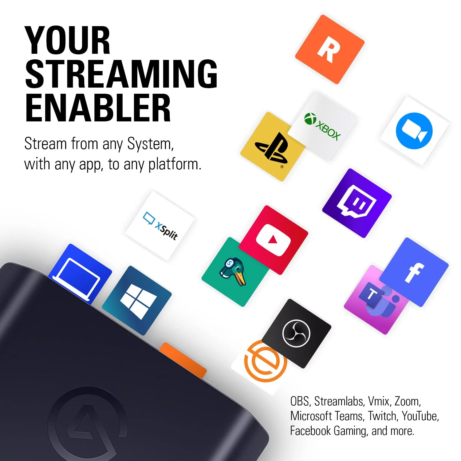 Elgato HD60 X - Stream and Record in 1080p60 HDR10 or 4K30 with Ultra-Low Latency on PS5, PS4/Pro, Xbox Series X/S, Xbox One X/S, in OBS and More, Works with PC and Mac - Image 6