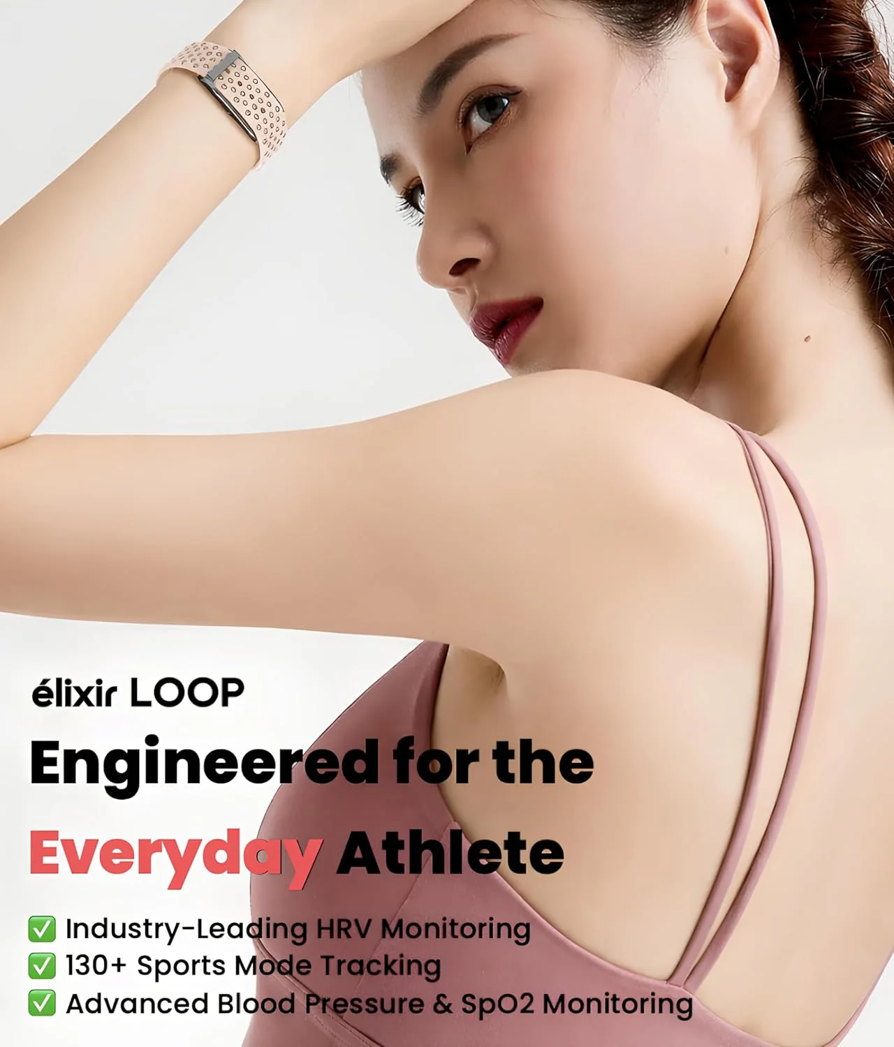 élixir LOOP Activity & Fitness Tracker with 30 Days Battery Life | 24/7 Activity Tracker | Advanced HRV | Blood Pressure | Sleep & Stress | 120+ Sports Modes | Improve Recovery & Wellness (BRAND NEW/SEALED) - Image 2