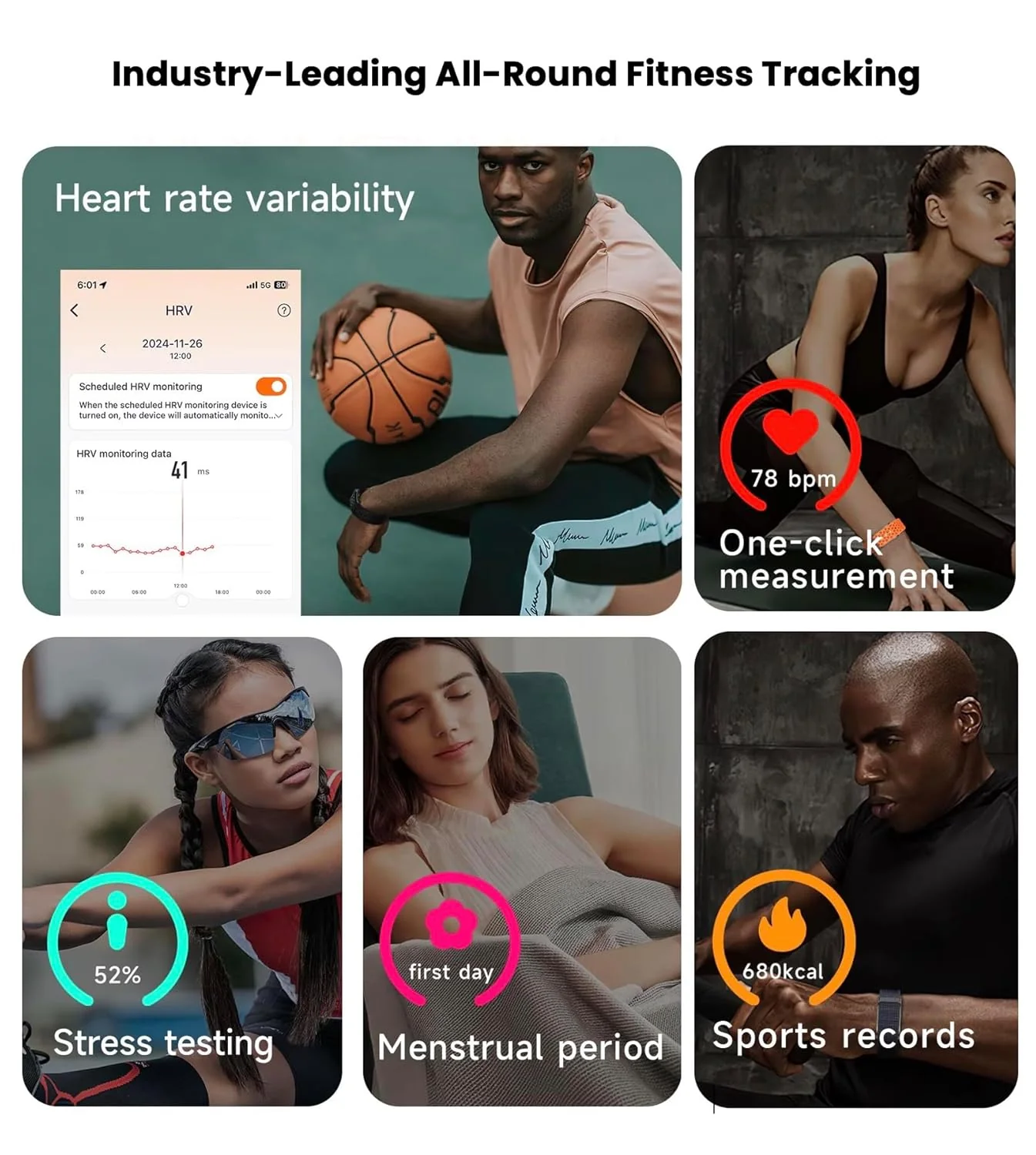 élixir LOOP Activity & Fitness Tracker with 30 Days Battery Life | 24/7 Activity Tracker | Advanced HRV | Blood Pressure | Sleep & Stress | 120+ Sports Modes | Improve Recovery & Wellness (BRAND NEW/SEALED) - Image 3