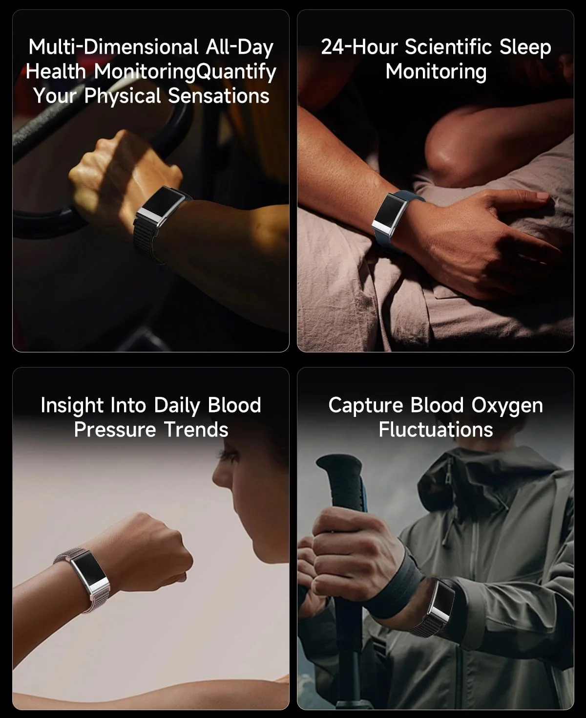 élixir SENSE Health & Fitness Tracker | Advanced 24/7 HRV, ECG, SpO₂, BP & Skin Temp Monitoring | Sleep, Stress & Activity Tracking | Body Composition Analysis | Recovery & Wellness Guidance (BRAND NEW/SEALED) - Image 5